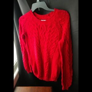Red Knit Sweater